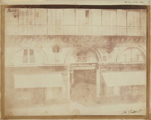 ホテルカンタベリー、パリ。 作： William Henry Fox Talbot